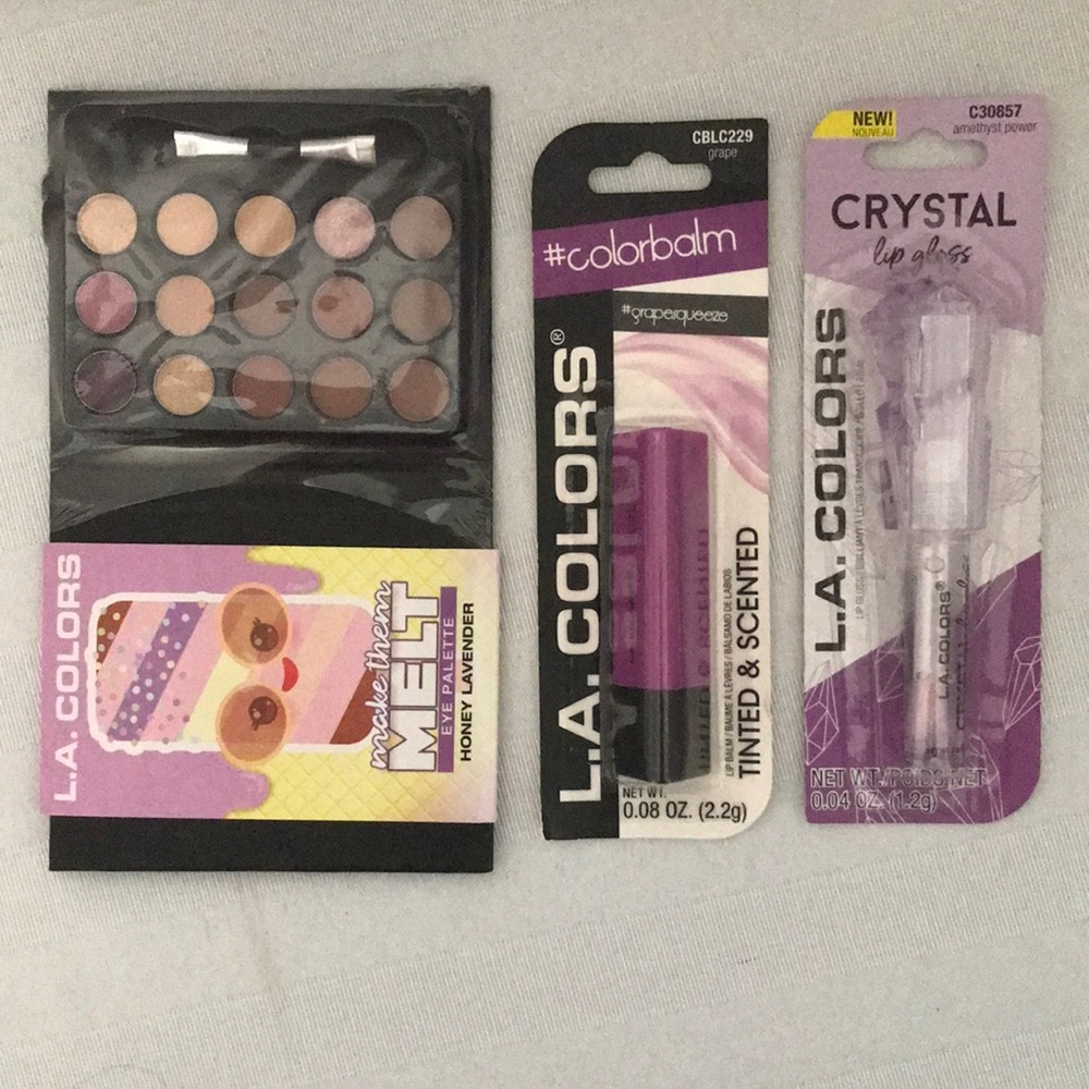 L.A. Colors Purple Eyeshadow Palette Makeup